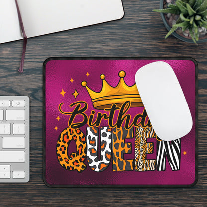 Birthday Queen Mouse Pad – Rule Your Desk with Fierce Style!