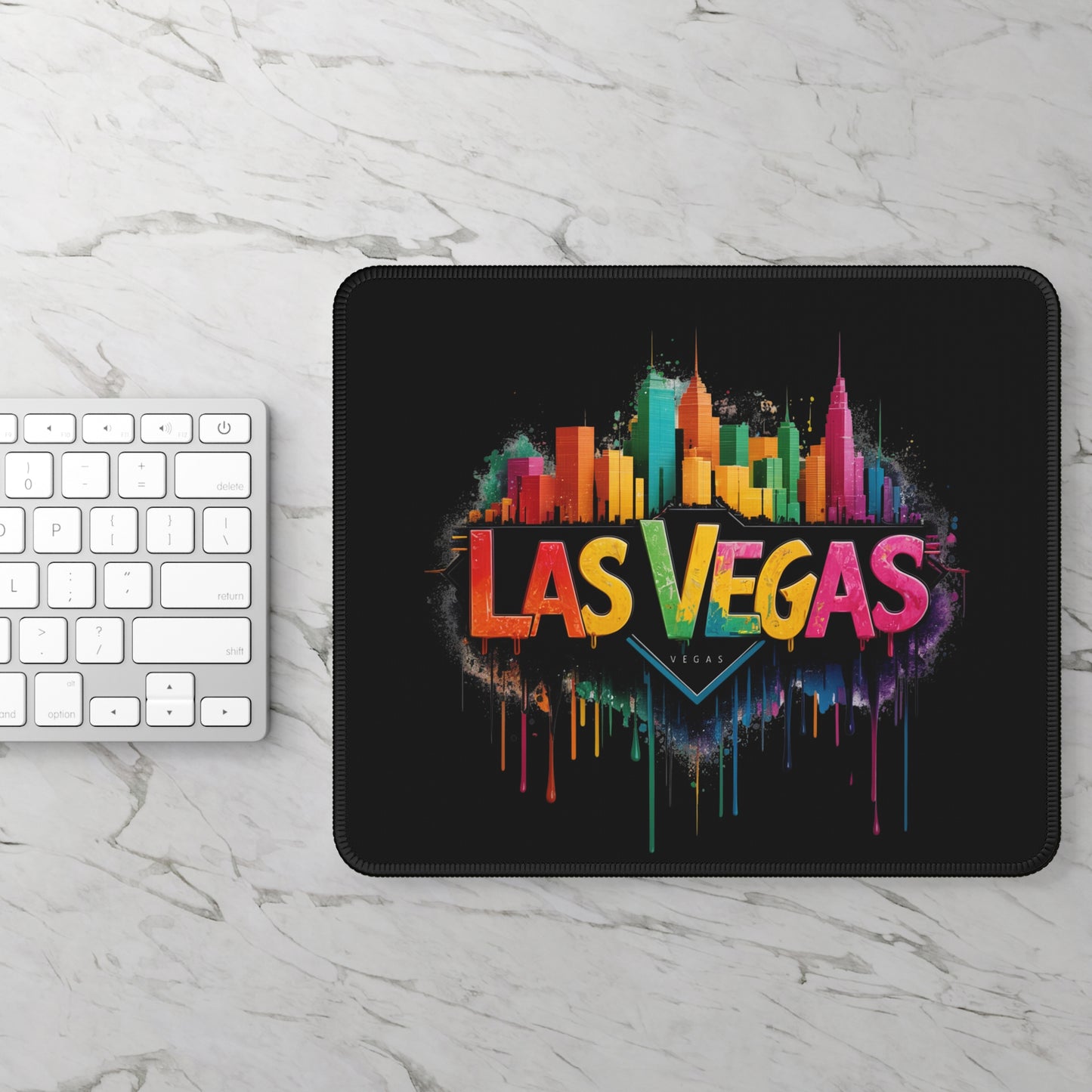 Neon Jackpot Mouse Pad – Vegas Energy, Full Spectrum Style