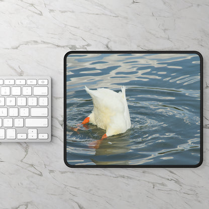 Diving Duck Mouse Pad – Productivity? Just Wing It!