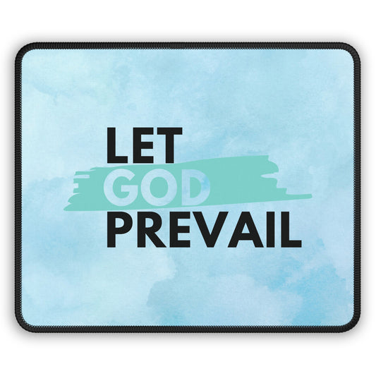 Let God Prevail Mouse Pad – Stay Focused, Stay Faithful