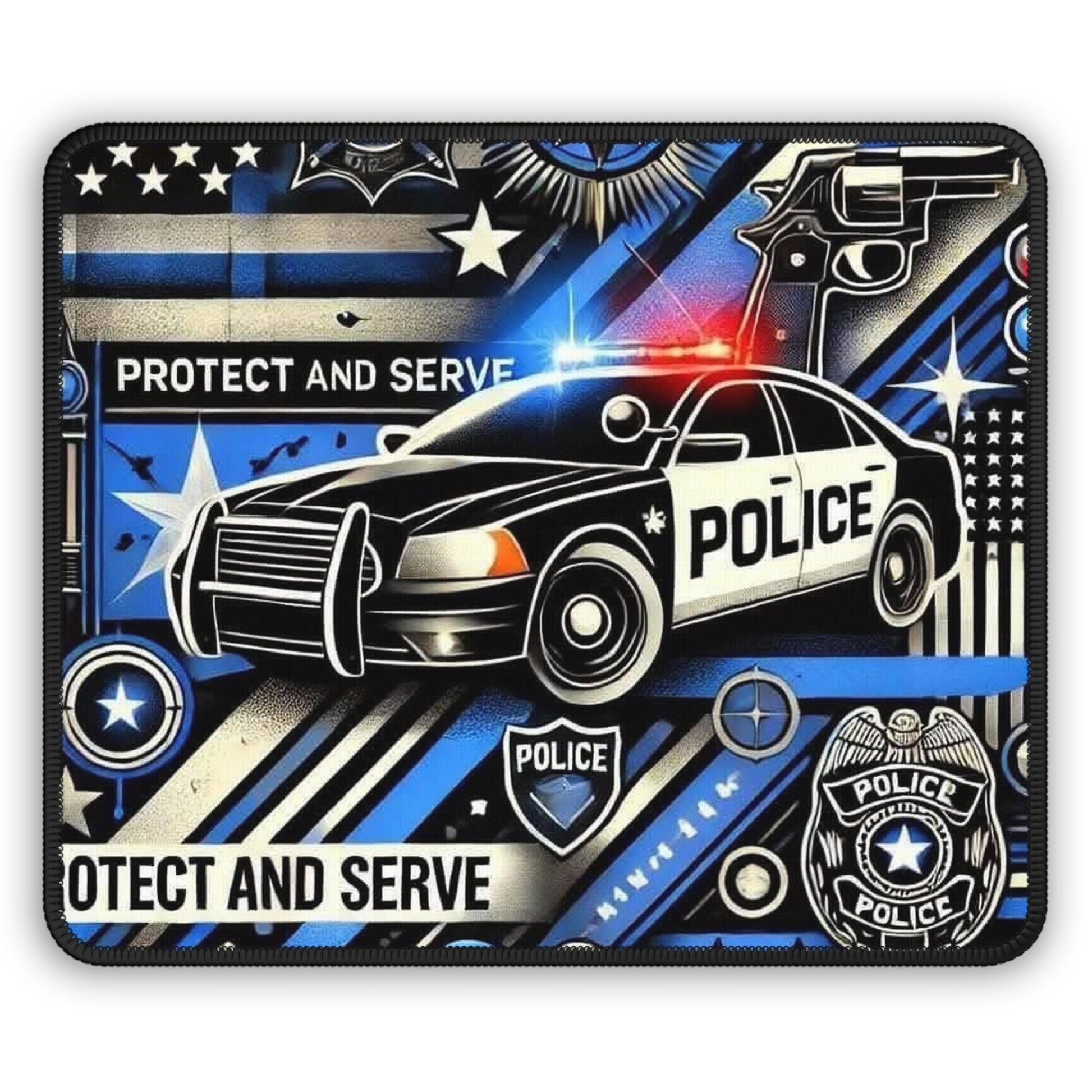Thin Blue Line Mouse Pad – Duty. Honor. Precision.