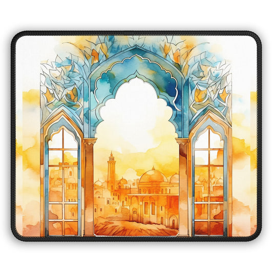 Sunfire Citadel Mouse Pad – Window to a Timeless Flame