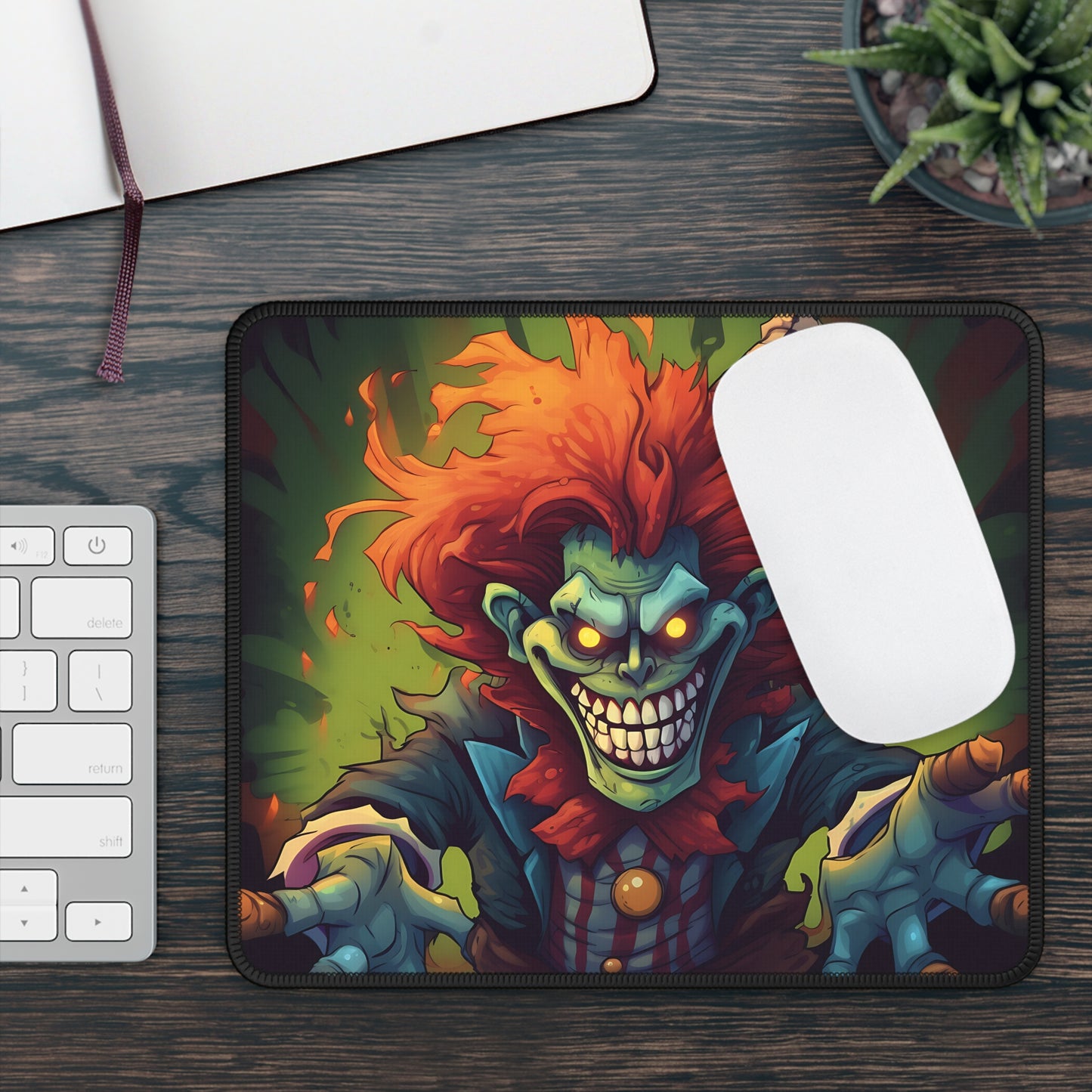 Killer Clown Chaos Mouse Pad – Click Fast or Get Slashed