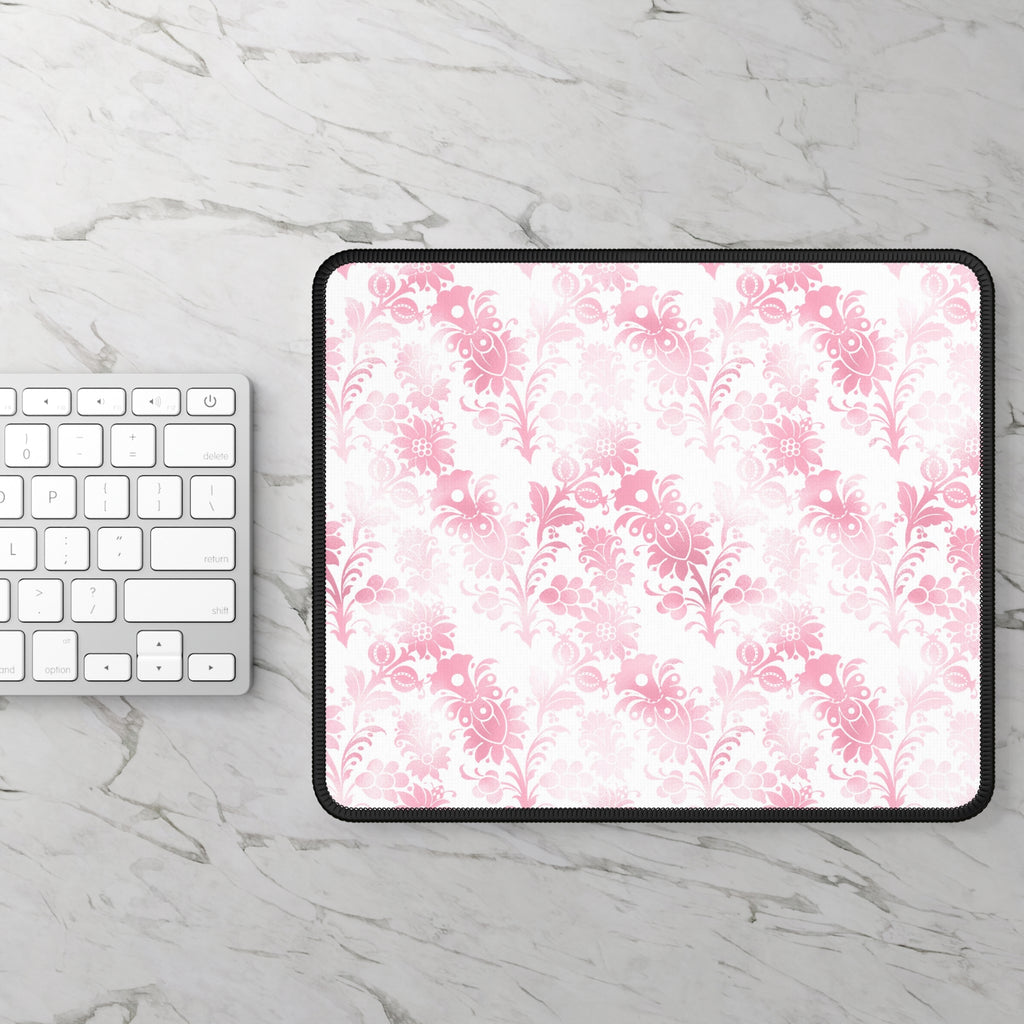 Petal Scroll Mouse Pad – Vintage Bloom, Modern Zoom