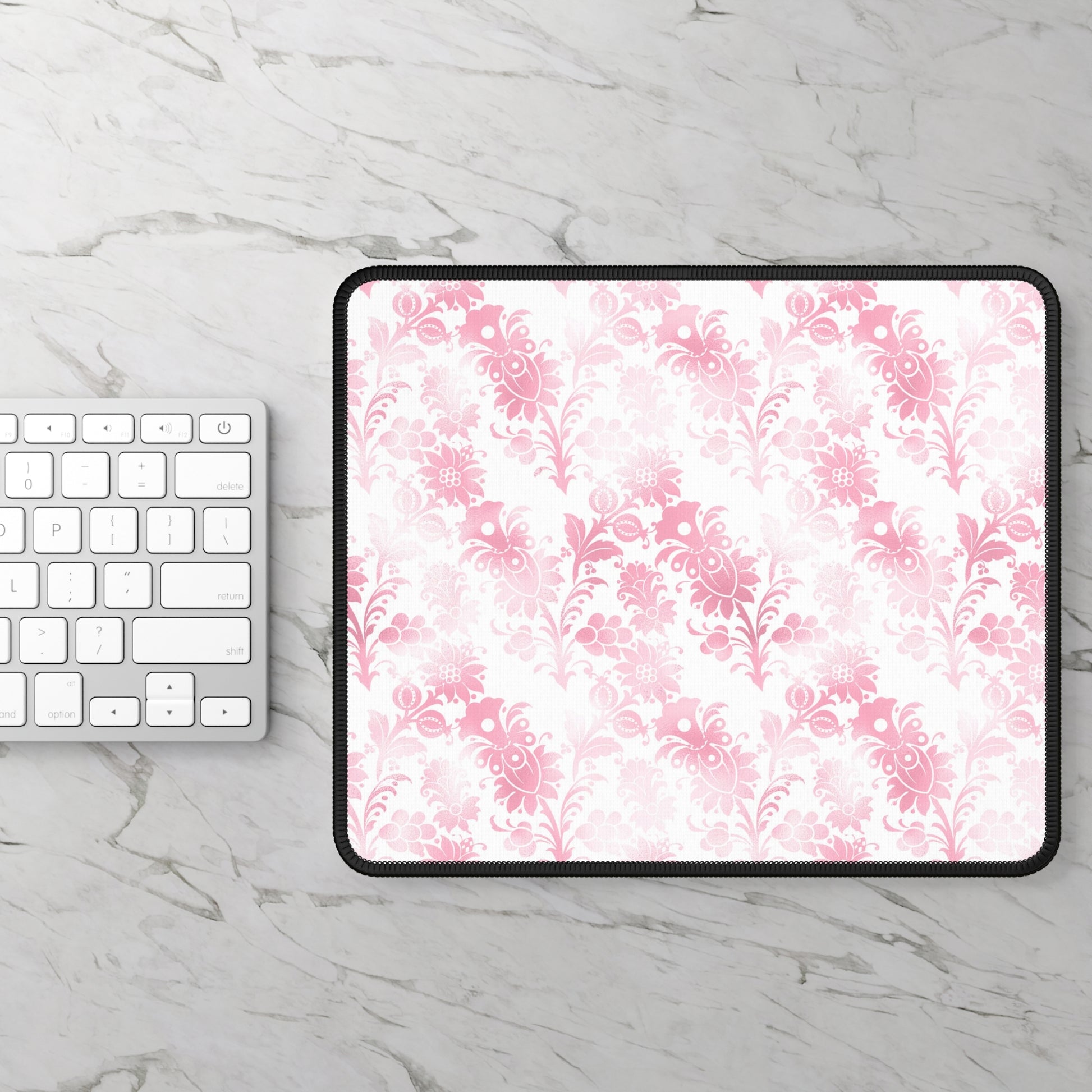 Petal Scroll Mouse Pad – Vintage Bloom, Modern Zoom