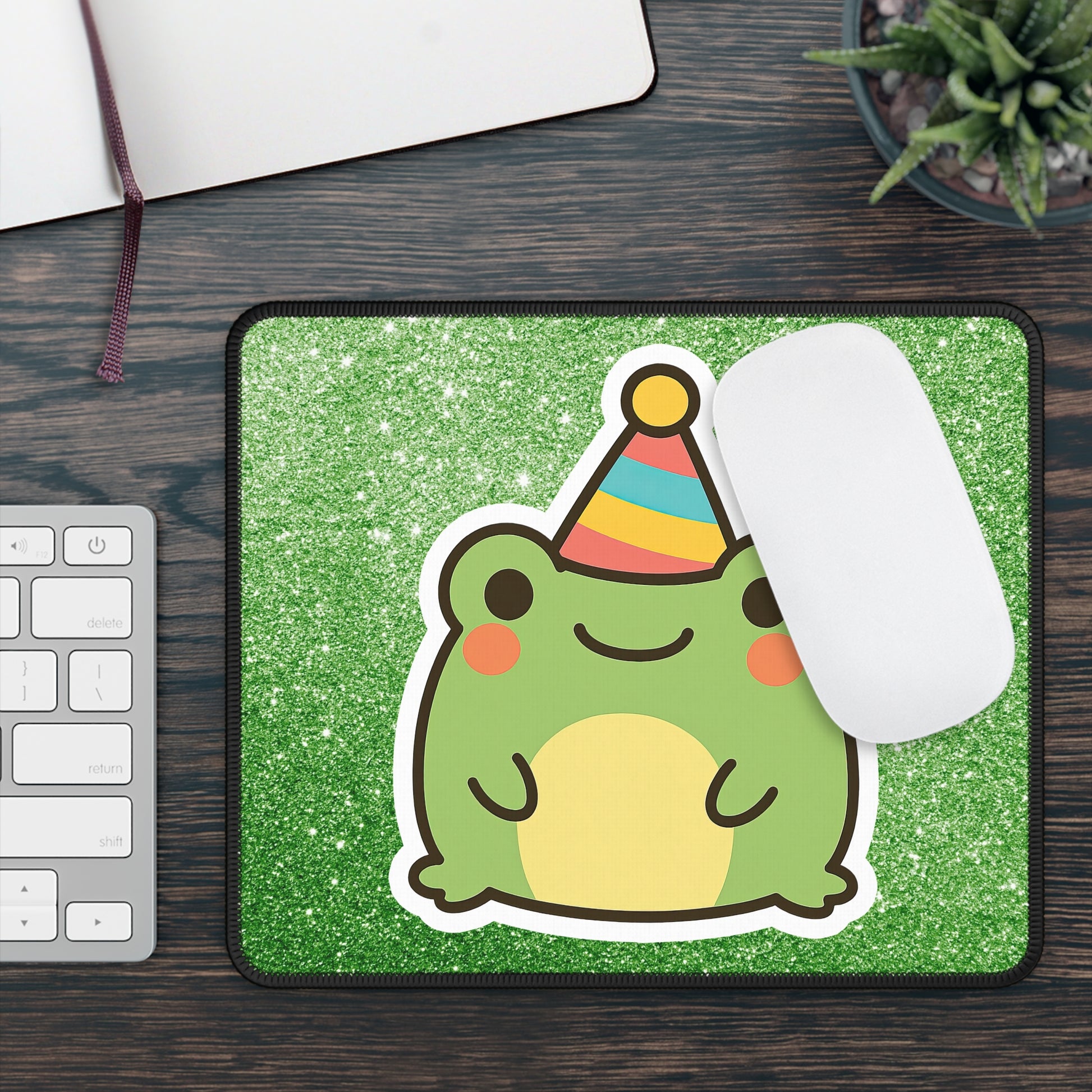 🎉✨ Party Pond Mouse Pad – Let’s Hop This Way! 🎂🐸