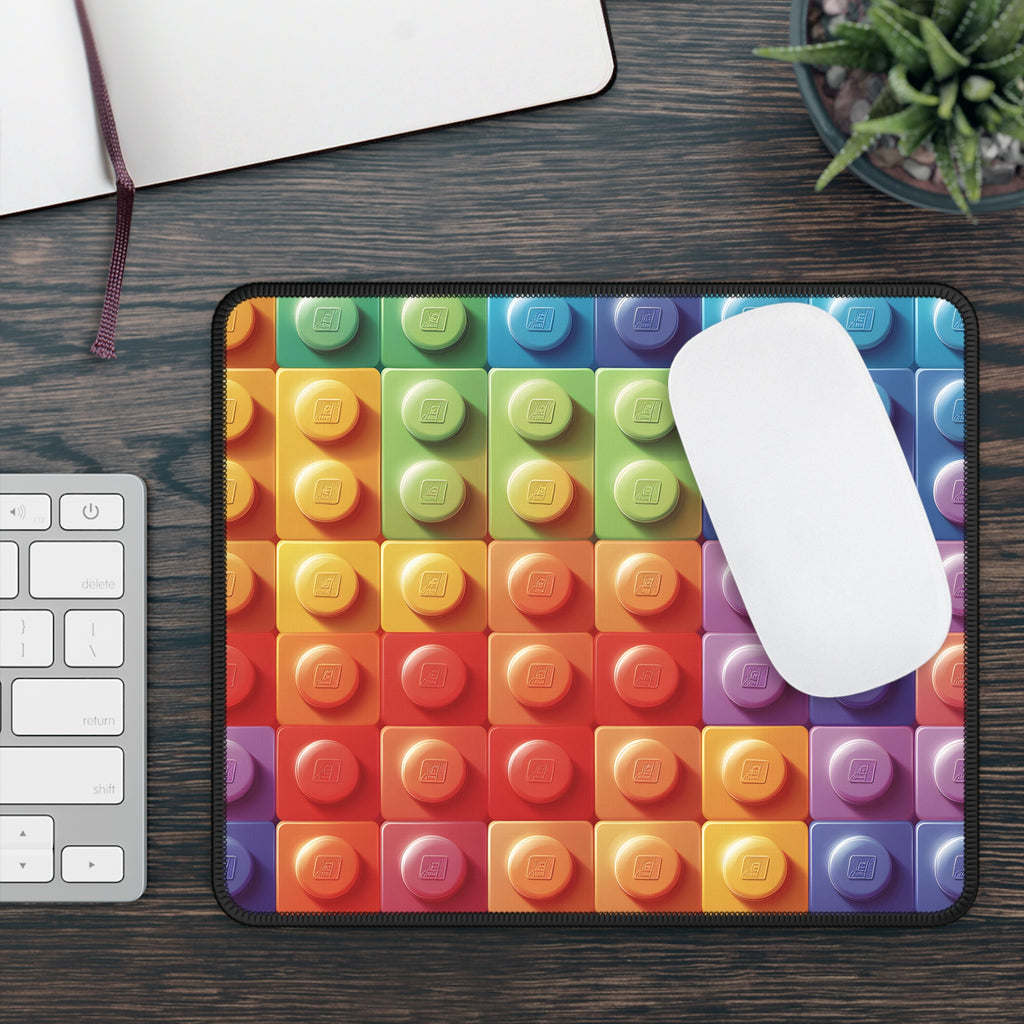 Pixel Bricks Mouse Pad – Taste the Rainbow, Click the Chaos