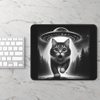 Abducted by Cuteness Mouse Pad – The Meowtrix Has You!