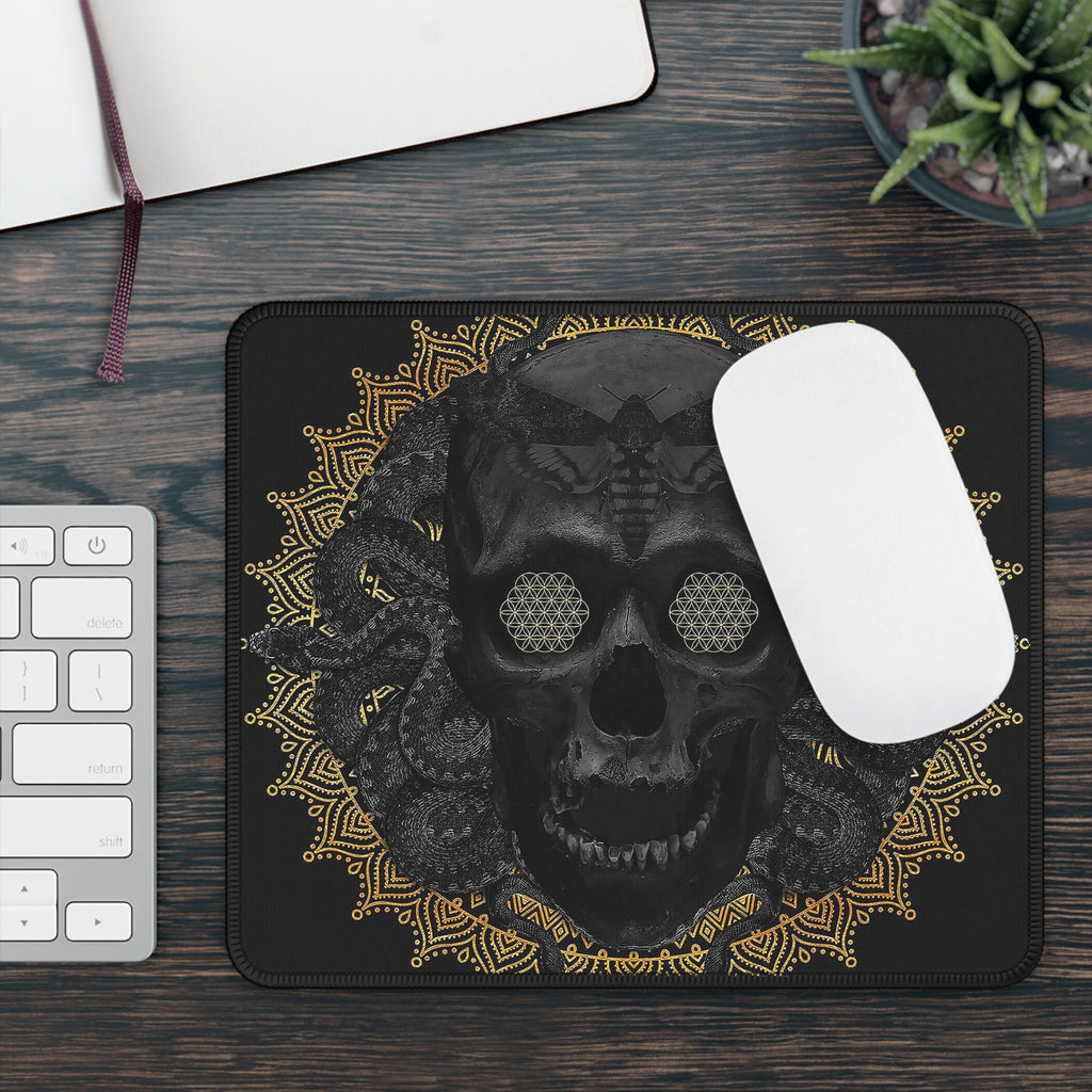 Sacred Serpent Skull Mouse Pad – Unveil Ancient Mysteries.