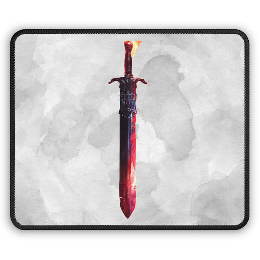 Flameforged Destiny Mouse Pad – Wield the Heat of Battle with Every Click!