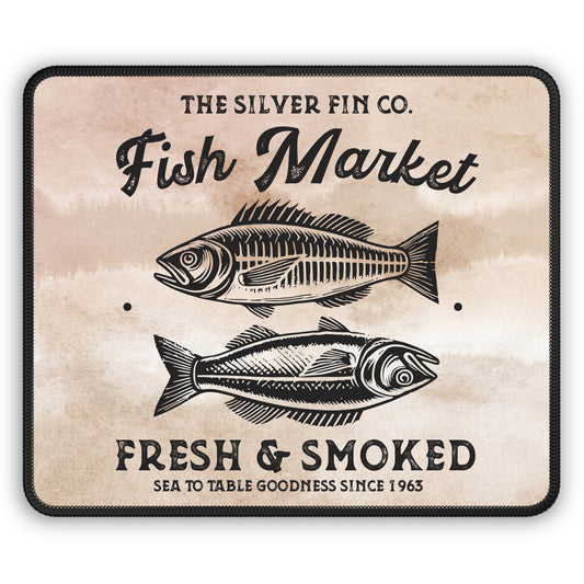 Fish Market Mouse Pad – Sea to Table Style for Your Desk