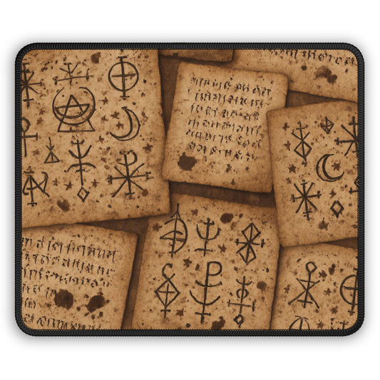 Scrolls of Arcana Mouse Pad – Where Every Symbol Unlocks a Hidden Power!