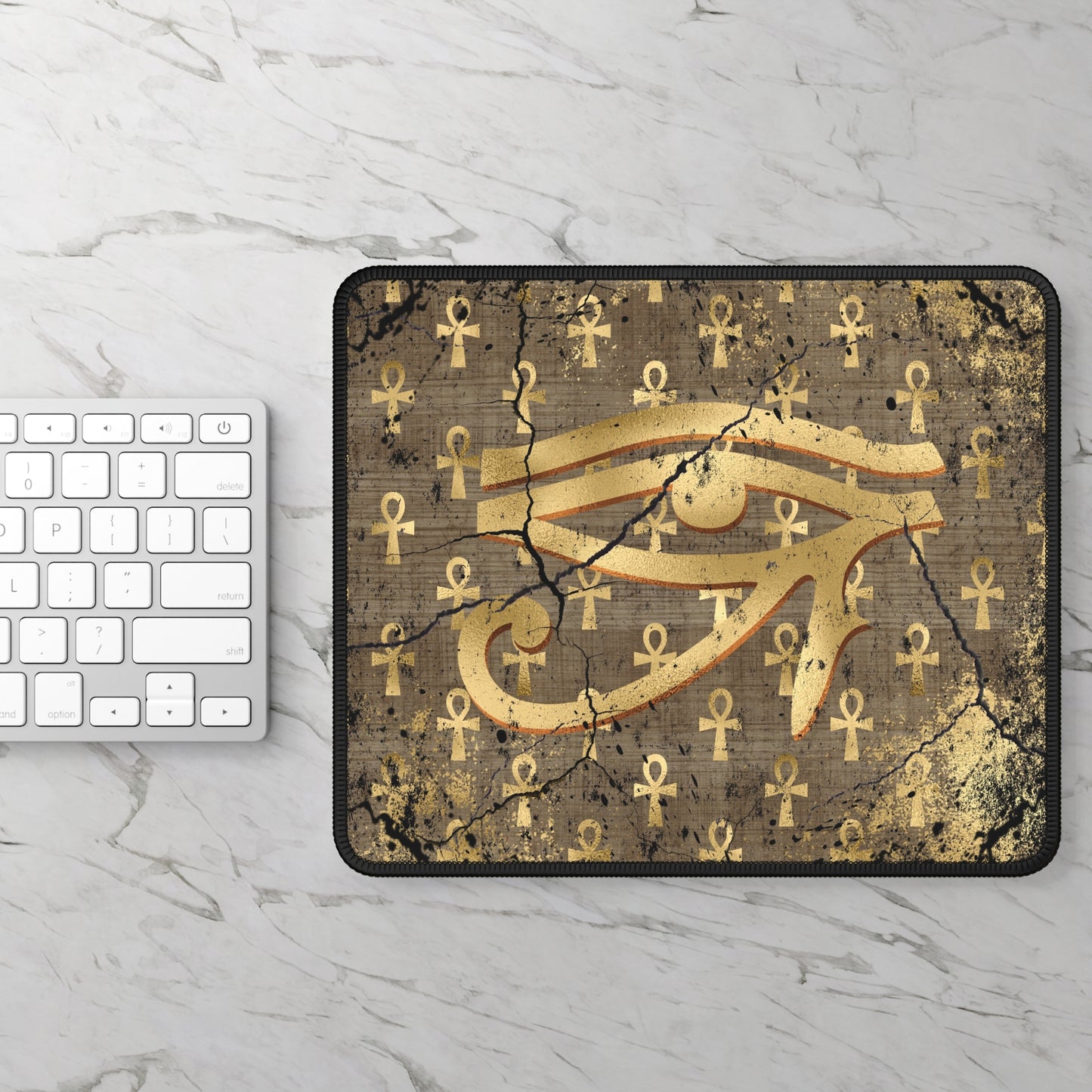 Ankh Gaze Mouse Pad – Unlock Eternal Digital Life.