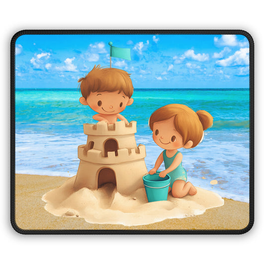 Sandcastle Smiles Mouse Pad – Beach Day Fun for Your Desk!