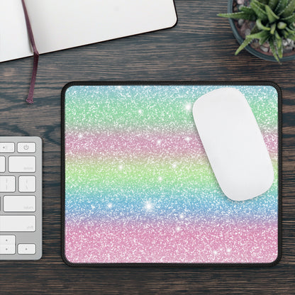 Pastel Sparkle Pop Mouse Pad – Soft Hues, Major Glitz