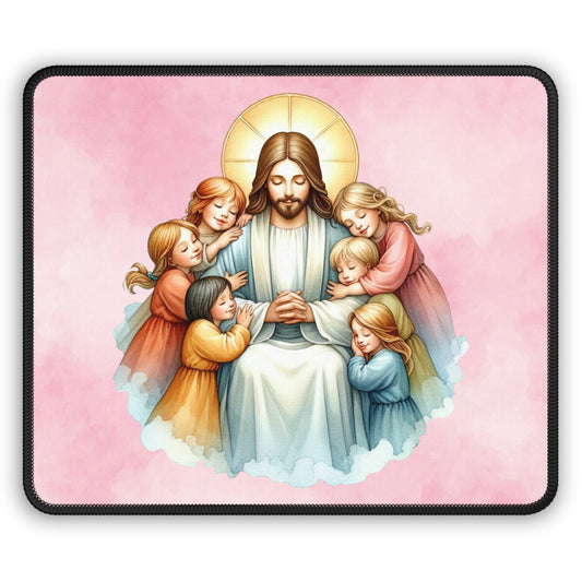 In His Care Mouse Pad – Celebrate Joy, Innocence, and Unconditional Love
