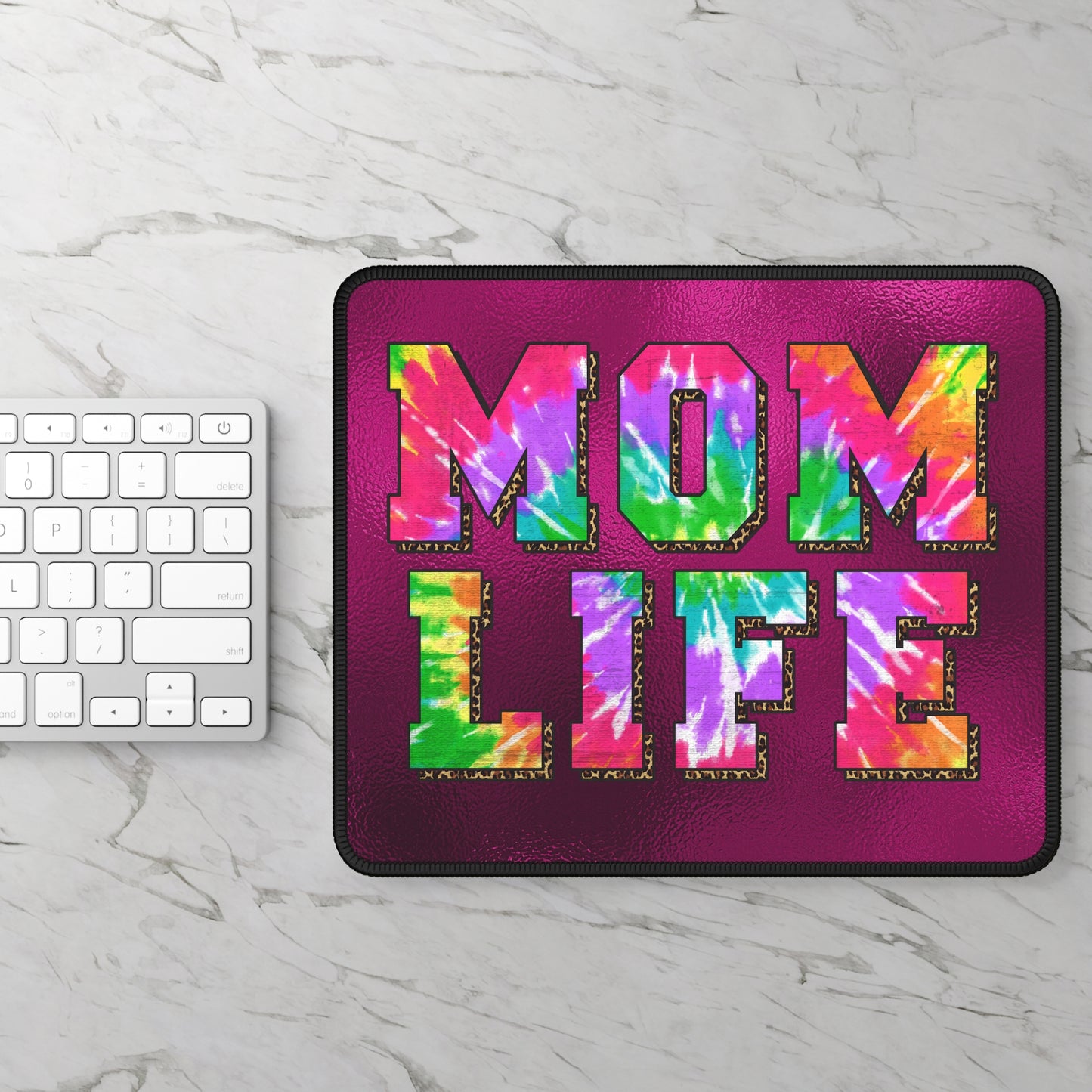 Mom Life Mouse Pad – Chaos, Coffee, and Clicks