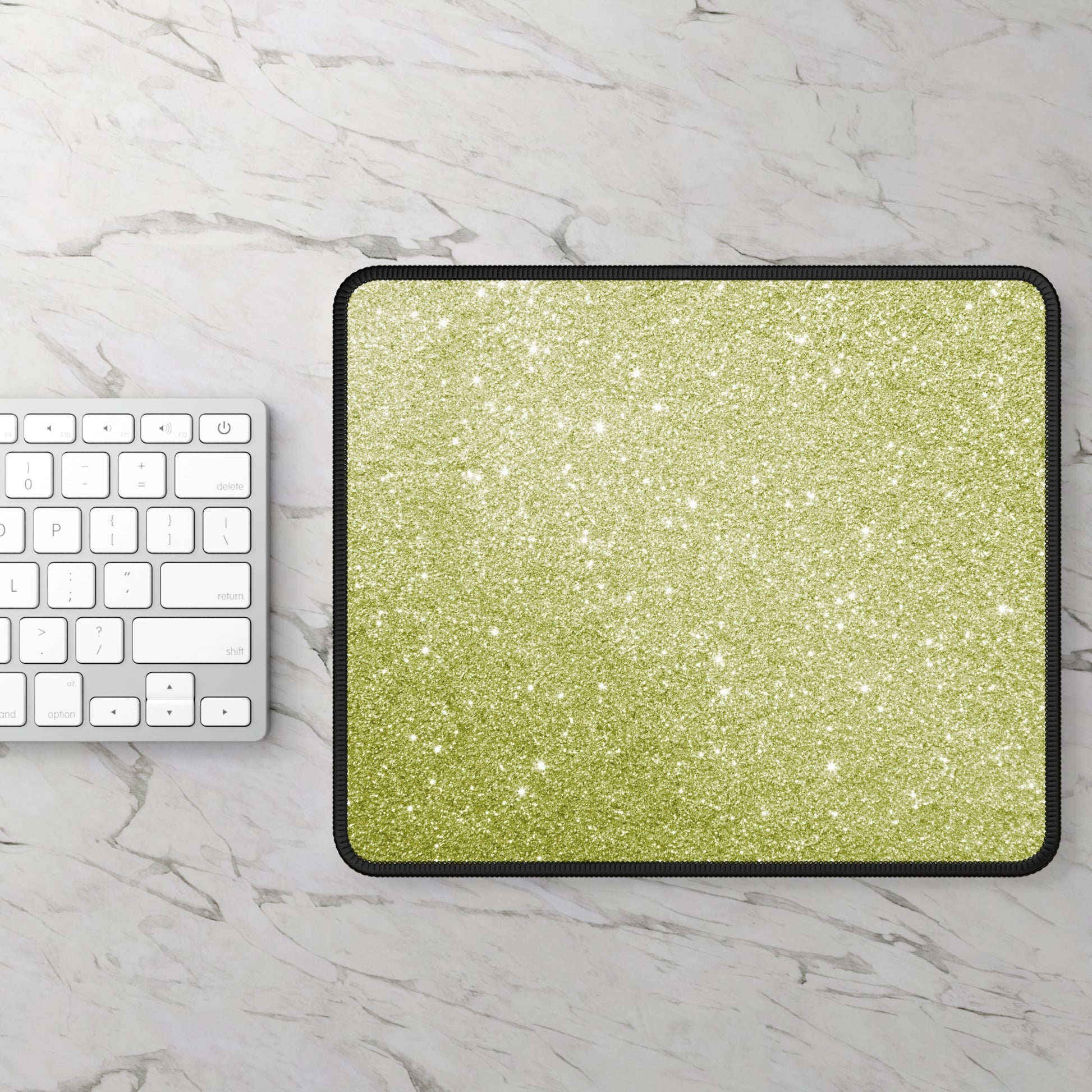 ✨ "Golden Grind" Glitter Mouse Pad – Sparkle. Slay. Scroll.