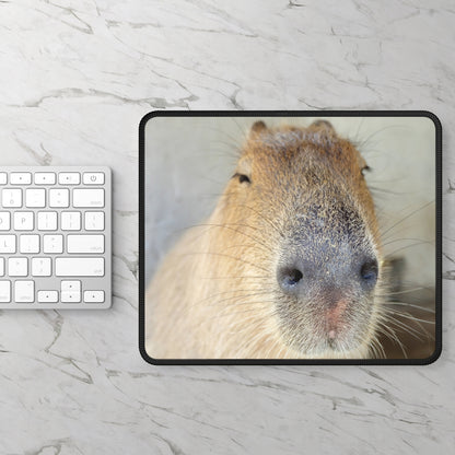 Capybara Close-Up Mouse Pad – Zoomed In. Zen’d Out.