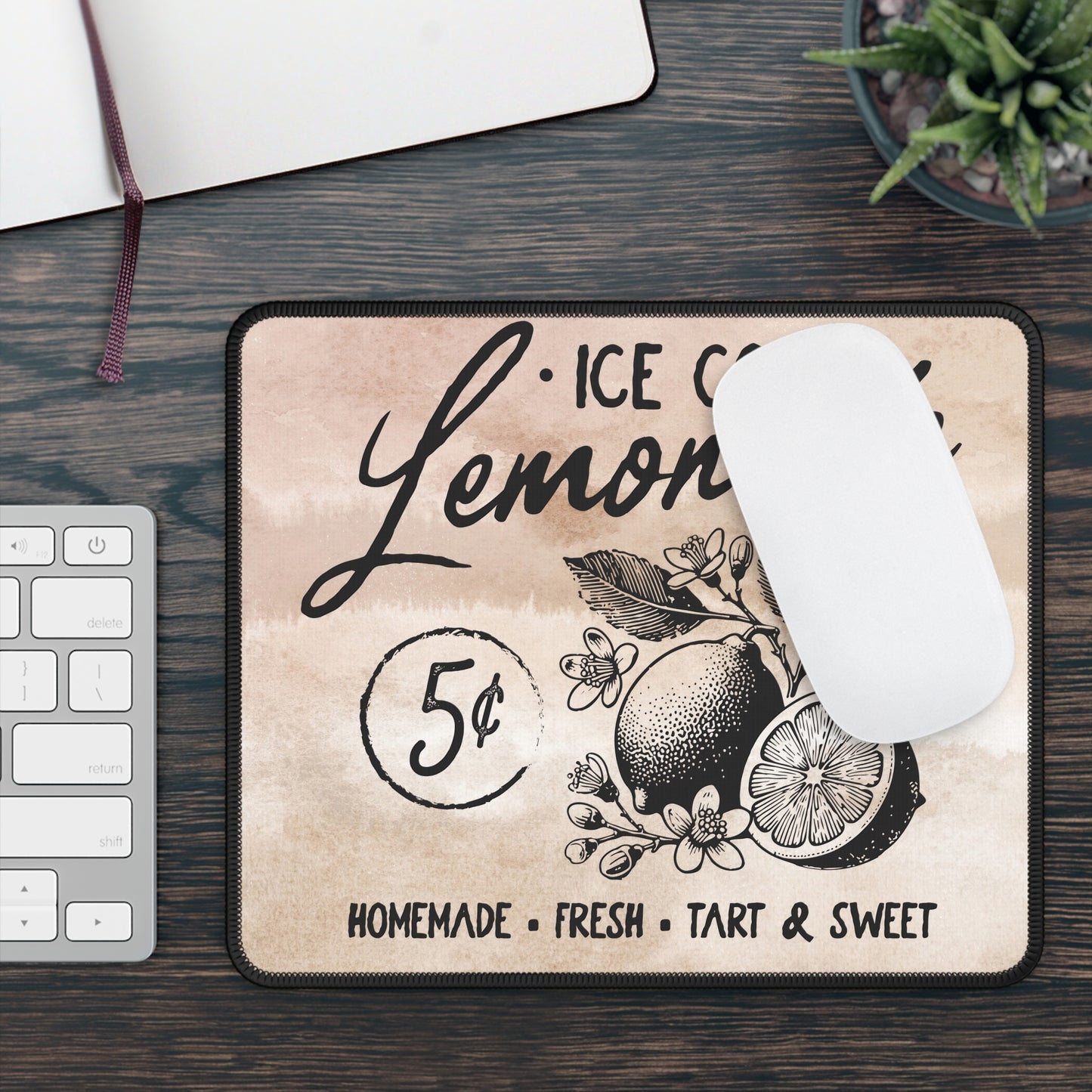 Ice Cold Lemonade Mouse Pad – A Zesty Splash of Summer for Your Desk