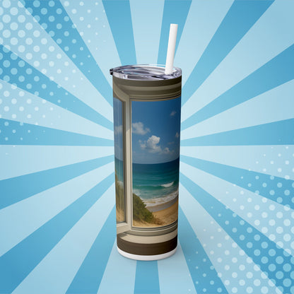 Coastal Chill Tumbler – Sip Into Shoreline Serenity