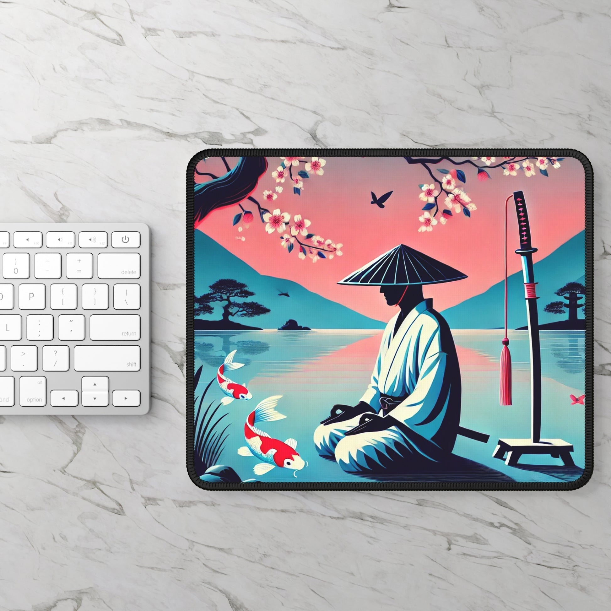Way of the Warrior Mouse Pad – Calm Mind, Sharp Blade, Smoother Clicks