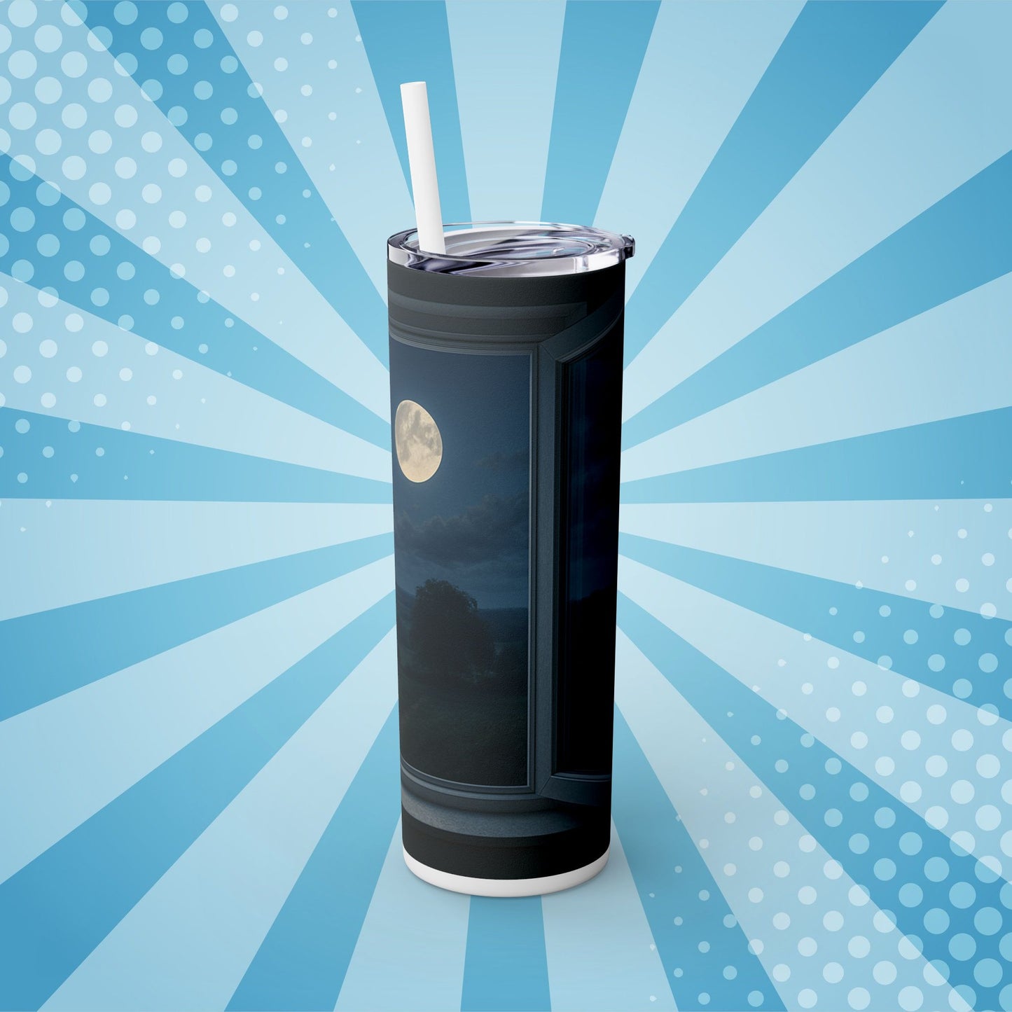 Moonlight Reverie Tumbler – Sip Under a Silver Sky