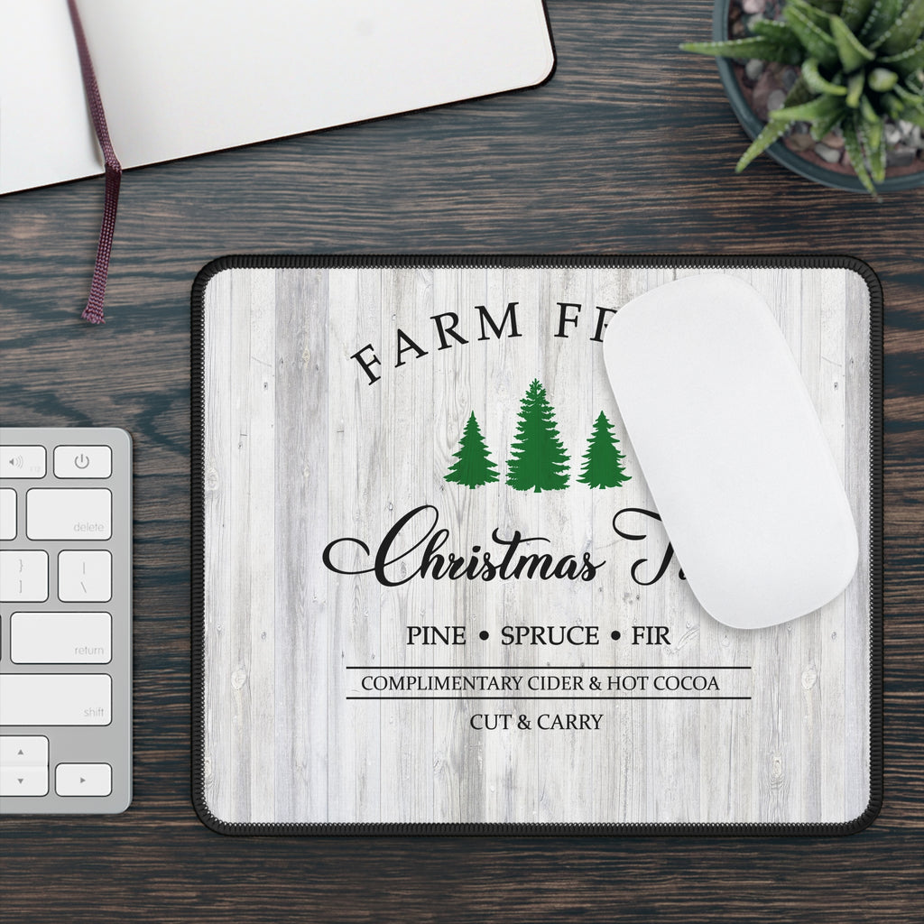 Farm Fresh Christmas Trees Mouse Pad – Holiday Charm at Your Fingertips