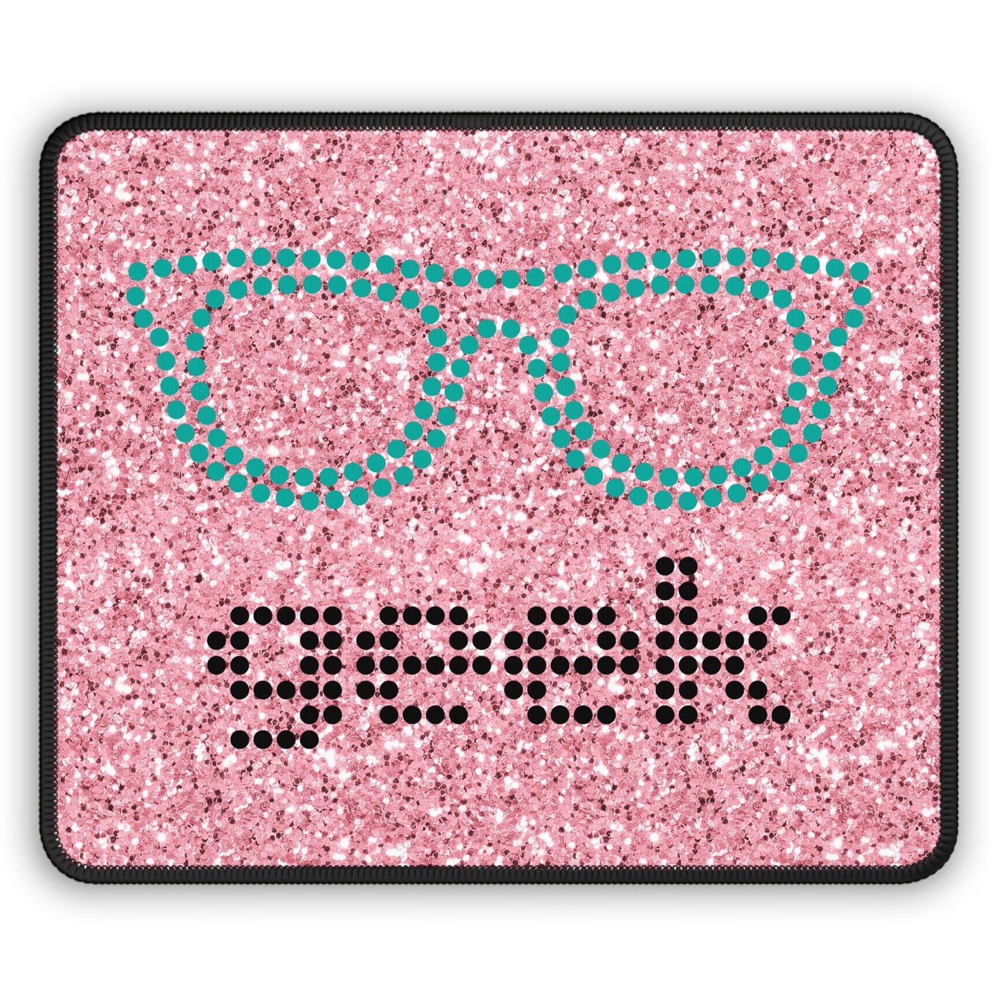 Glitter Geek Mouse Pad – Where Sparkle Meets Smart