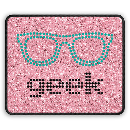 Glitter Geek Mouse Pad – Where Sparkle Meets Smart