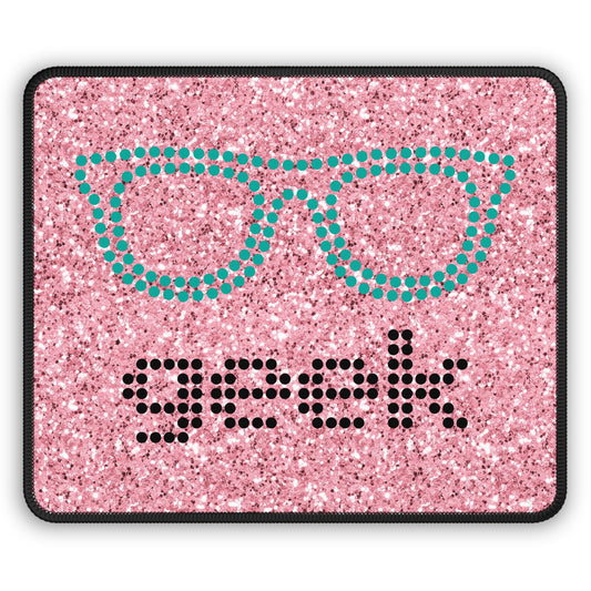 Glitter Geek Mouse Pad – Where Sparkle Meets Smart