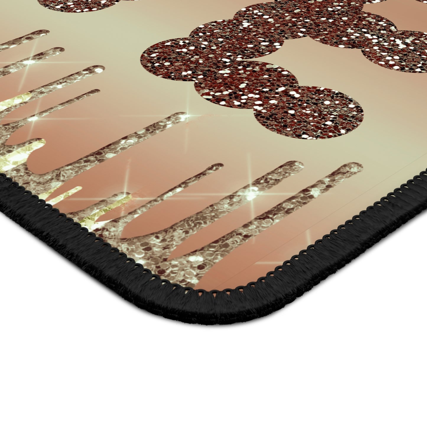 Rose Gold LOVE Girl Mouse Pad – Glimmer with Grace, Slay in Style