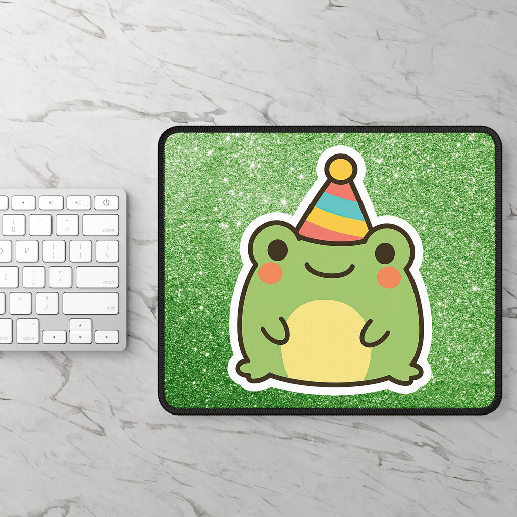 🎉✨ Party Pond Mouse Pad – Let’s Hop This Way! 🎂🐸