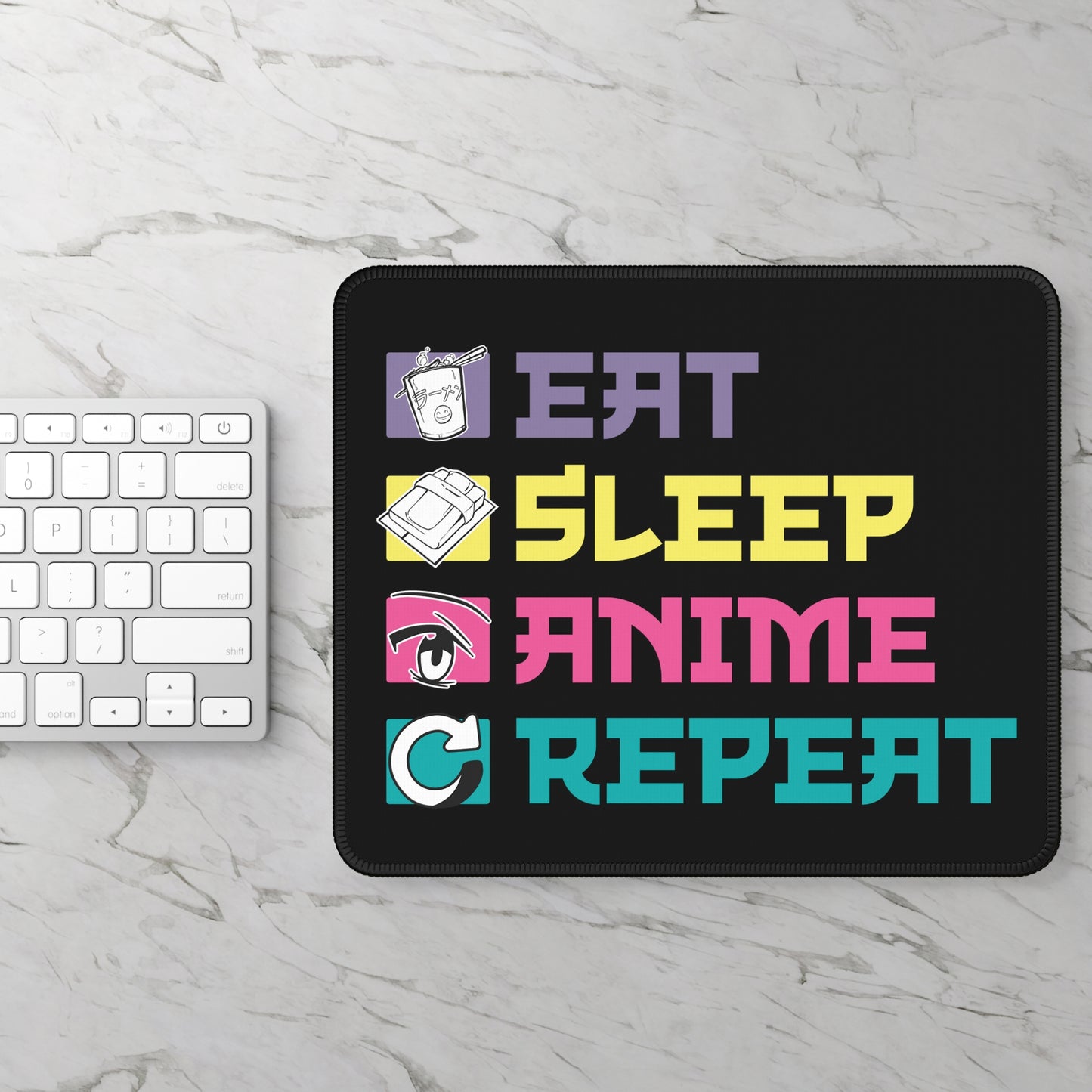 Eat Sleep Anime Repeat Mouse Pad – The Only Routine That Matters