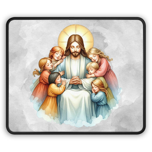 In His Care Mouse Pad – Celebrate Joy, Innocence, and Unconditional Love