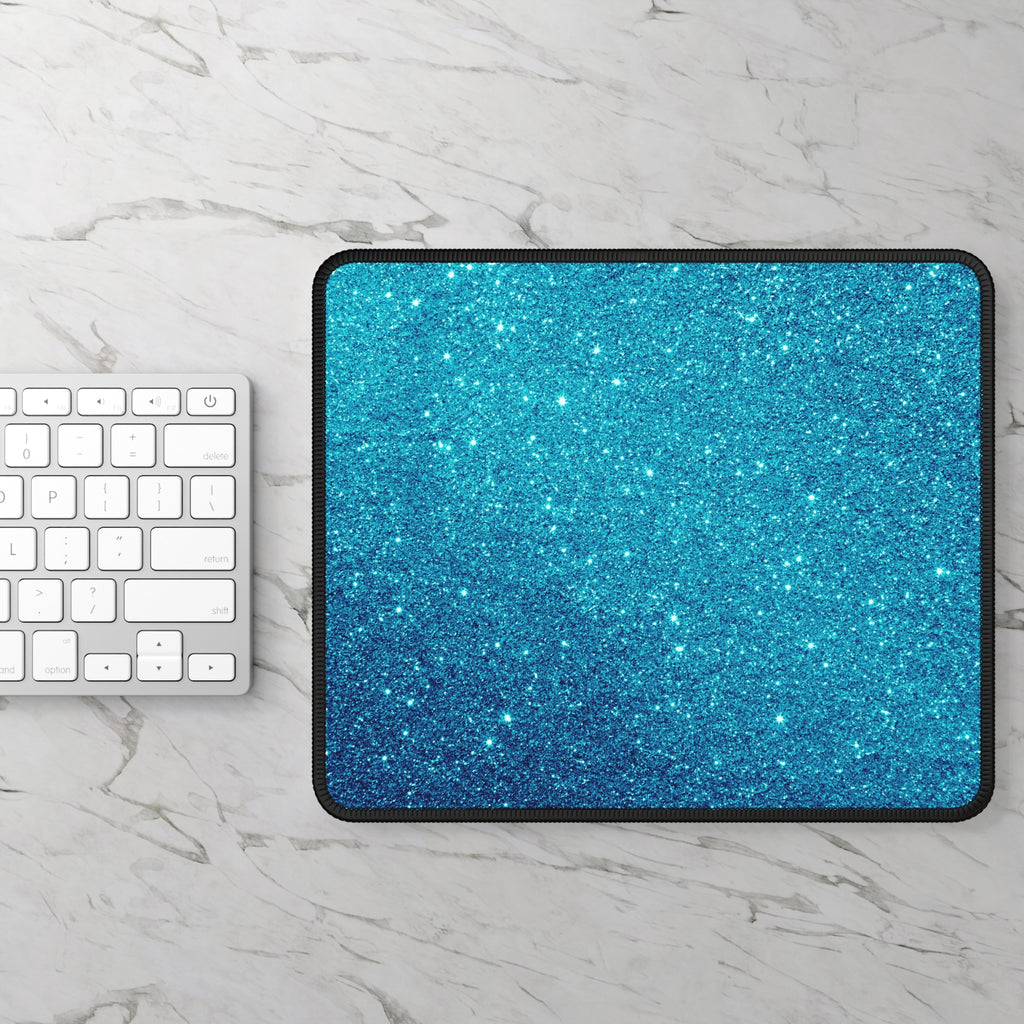 ✨ Blue Blaze Glitter Mouse Pad – Drift. Dazzle. Dominate.