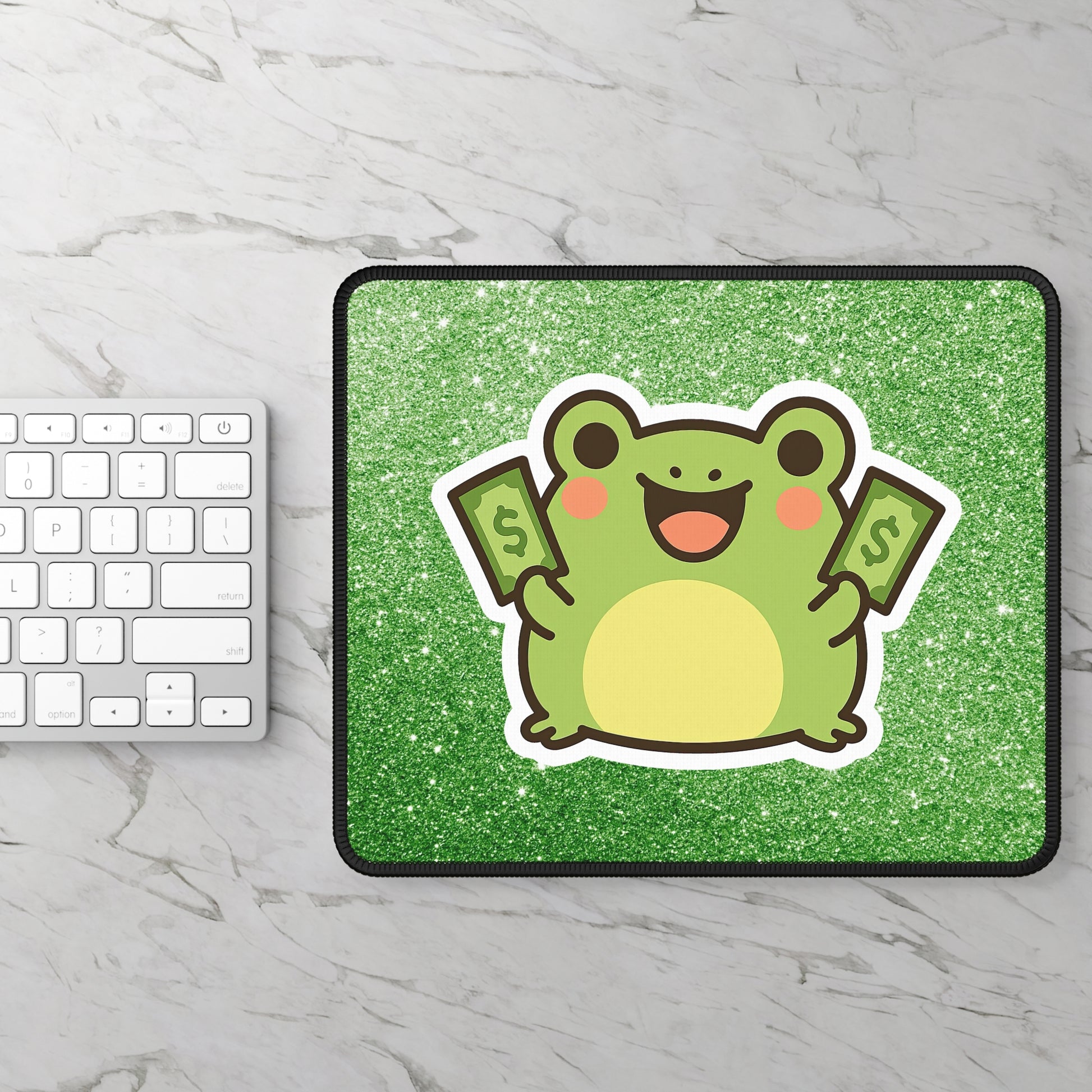 💸 “Frog Rich” Mouse Pad – Secure the Bag (and the Vibes)!