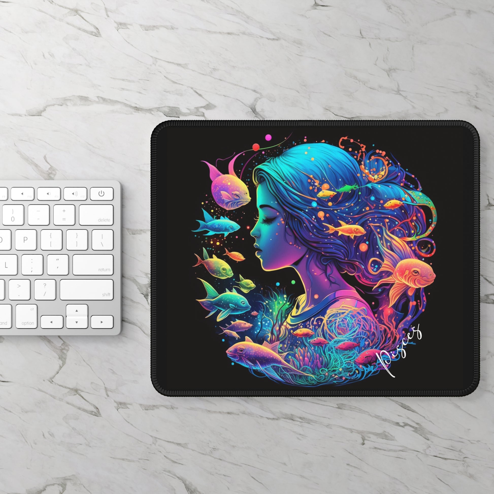 Pisces Dreamwave Mouse Pad – Flow with Intuition, Glide with Grace