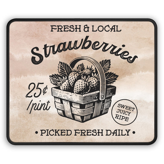 Fresh Strawberries Mouse Pad – Sweet, Juicy, and Ready to Click 🍓