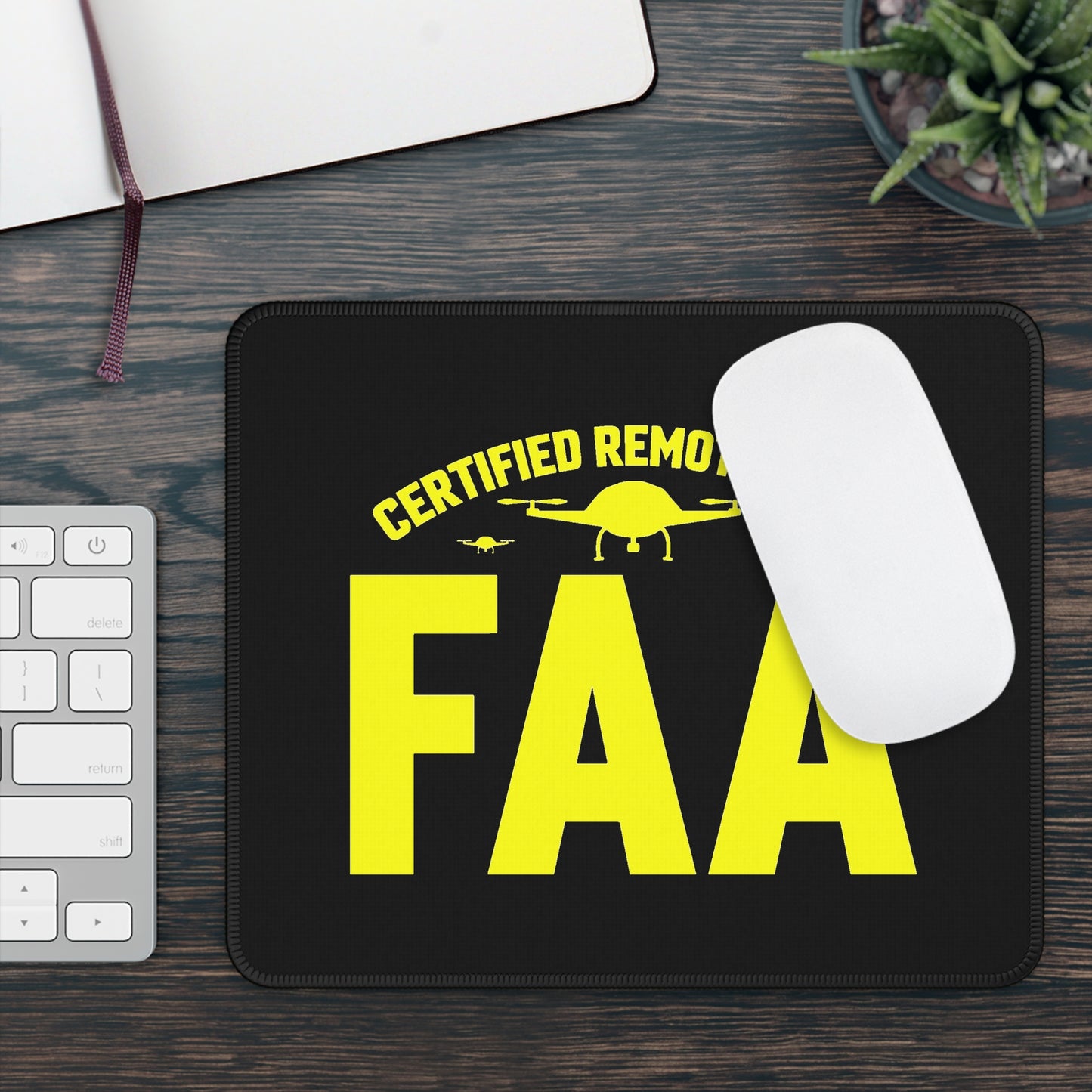 Certified FAA Remote Pilot Mouse Pad – Command Your Desk Like You Command the Skies