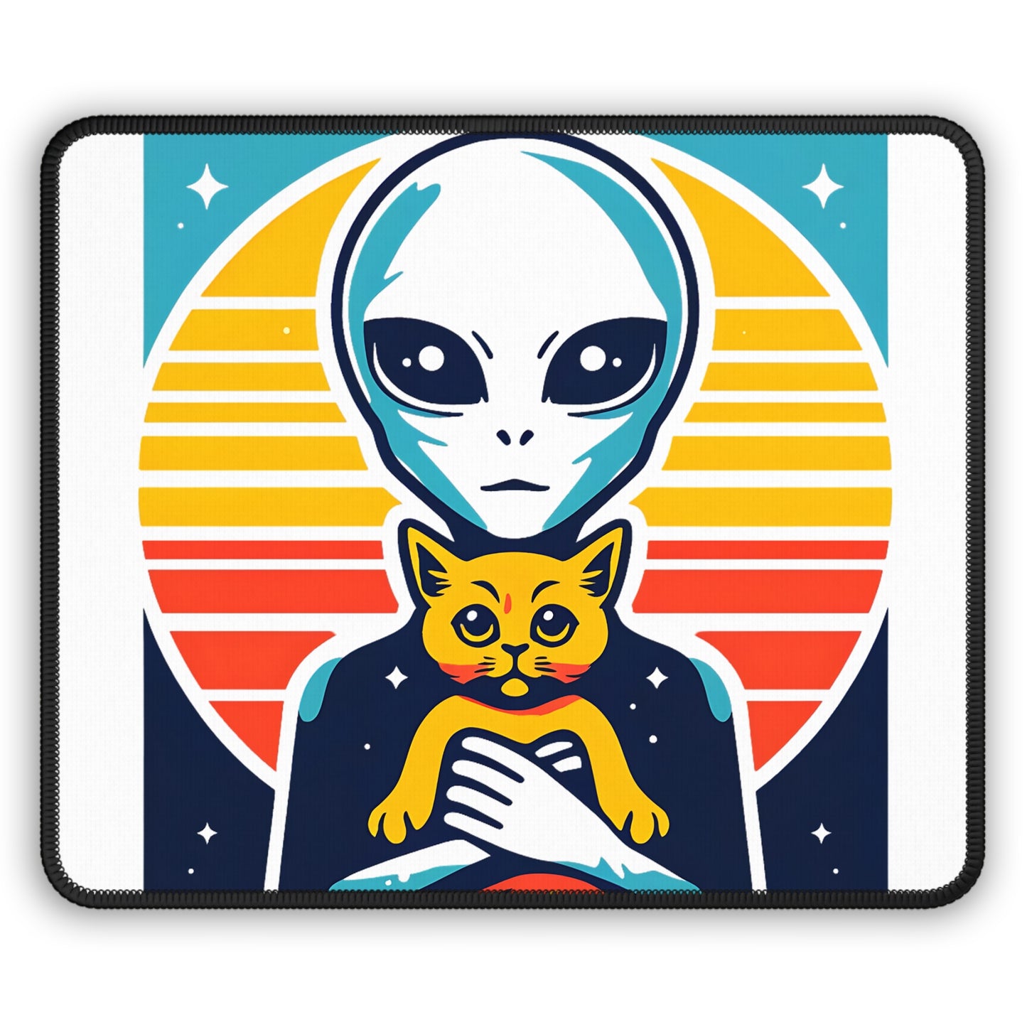 Take Me to Your Meow-der Mouse Pad – Because Even Aliens Love Cats!