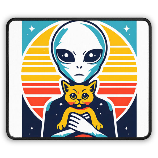 Take Me to Your Meow-der Mouse Pad – Because Even Aliens Love Cats!