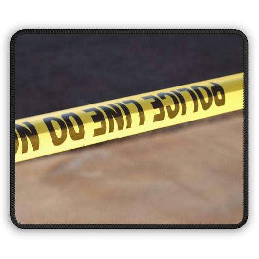 Crime Scene Mouse Pad – Where the Clues Unfold and the Coffee Spills