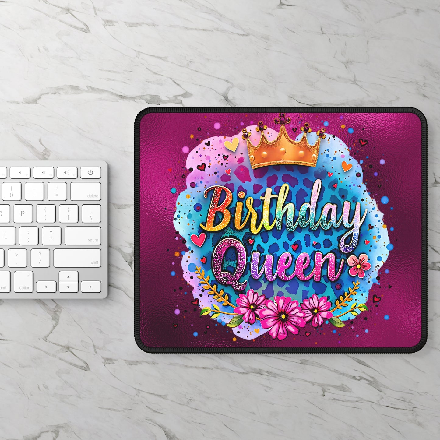 Birthday Queen Mouse Pad – Rule Your Desk with Royal Vibes!