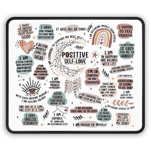 Positive Self-Love Mouse Pad – Empower Your Clicks with Kindness & Confidence