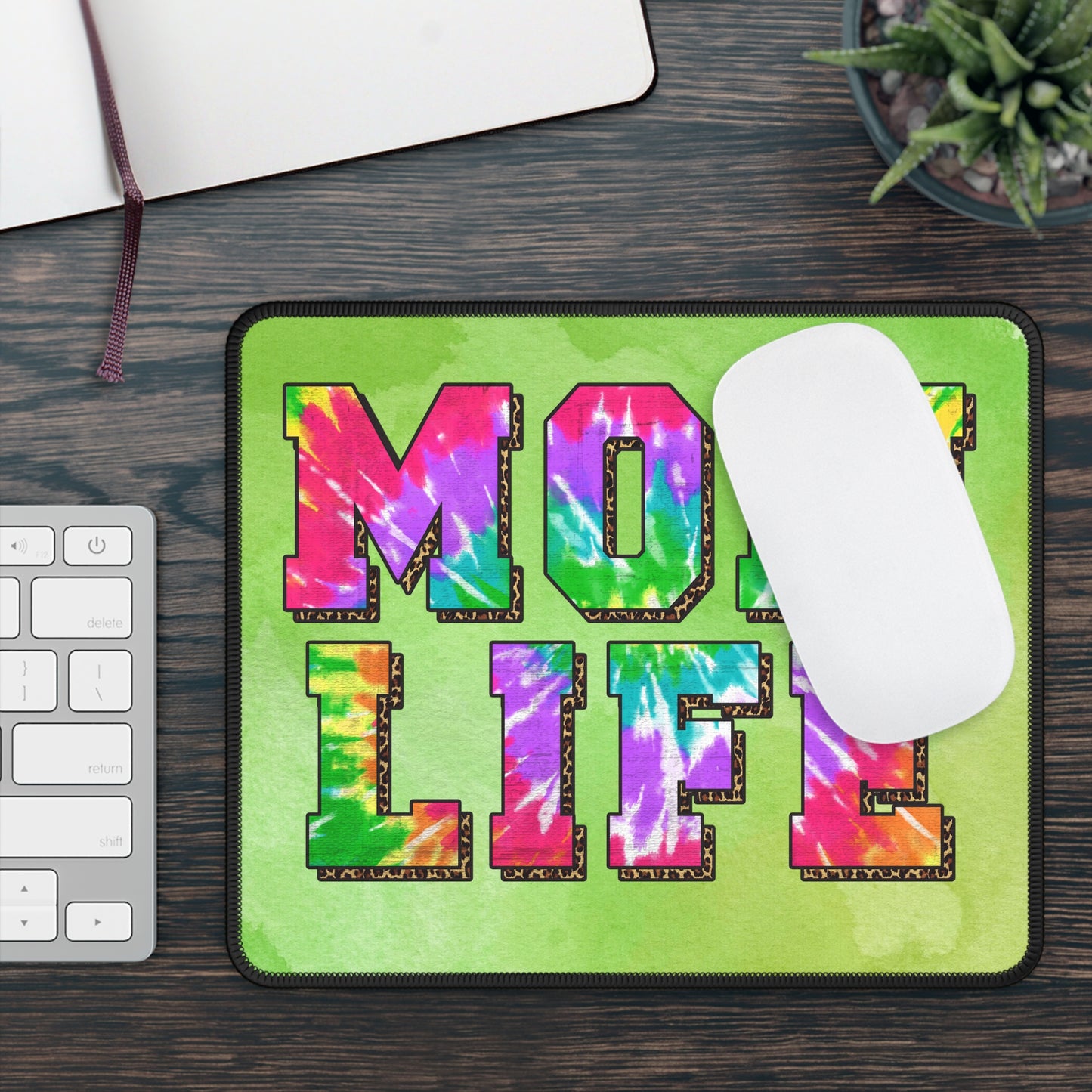 Mom Life Mouse Pad – Chaos, Coffee, and Clicks