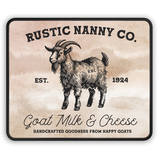 Rustic Nanny Co. Mouse Pad – Goat Milk, Cheese & Charm for Your Desk
