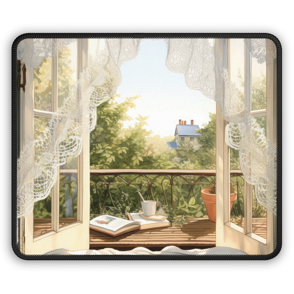 Open Window Bliss Mouse Pad – Where Peace Meets Productivity