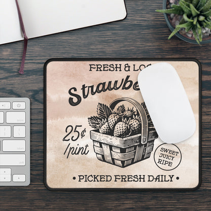Fresh Strawberries Mouse Pad – Sweet, Juicy, and Ready to Click 🍓