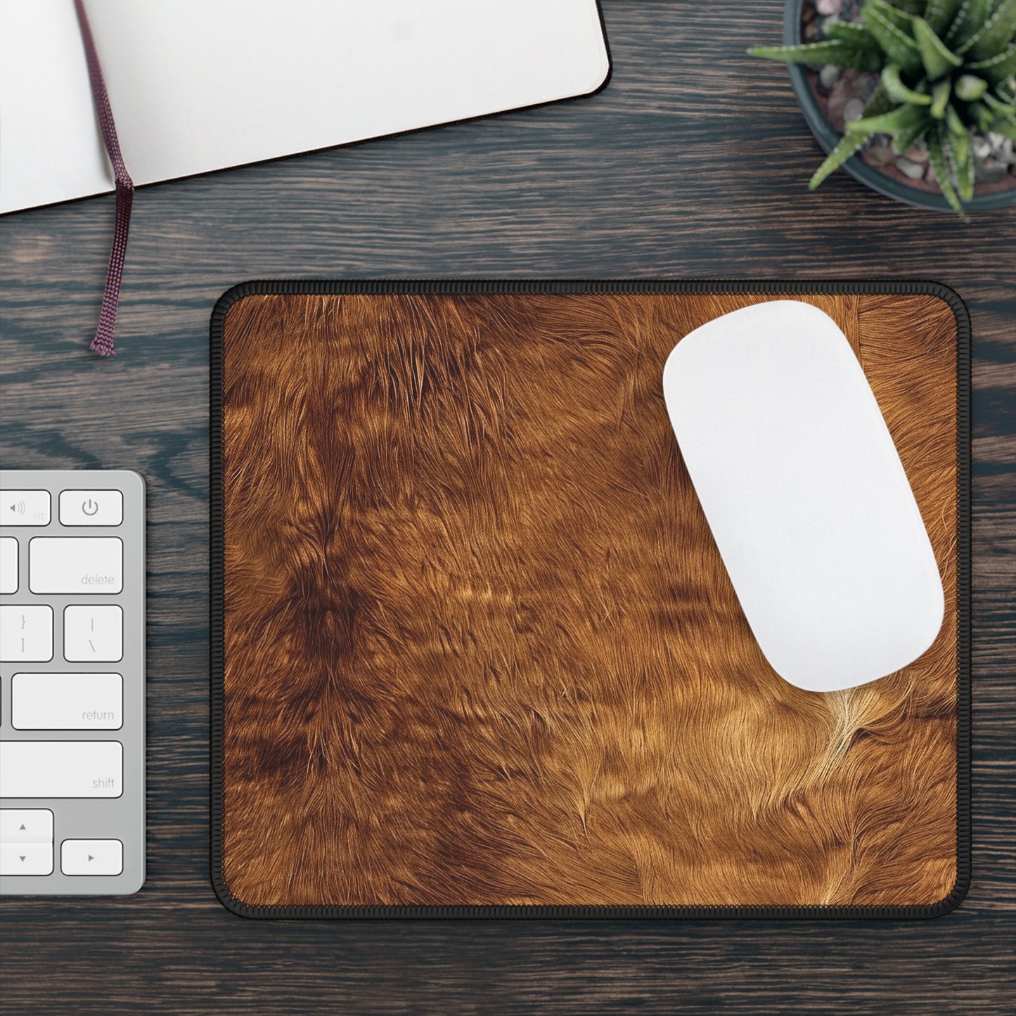 Golden Grazer Mouse Pad – Smooth as Saddle Leather, Wild as the West